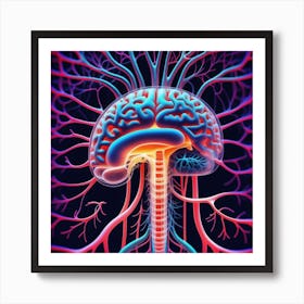 Brain And Nervous System 23 Art Print