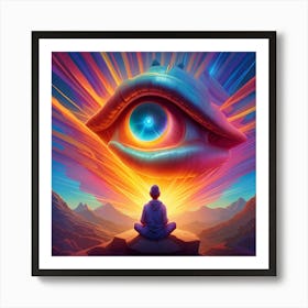 Eye Of The Universe Pop Art enlightenment Art Print