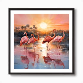 Sands of Serenity: Avian Dreamscapes Art Print