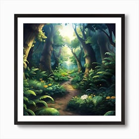 Forest Path 1 Art Print