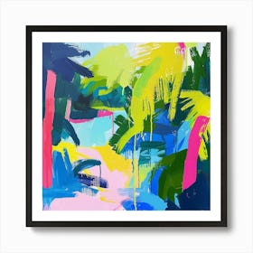 Abstract Travel Collection Ambergris Caye Belize 2 Art Print
