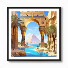 Egyptian Arch Art Print