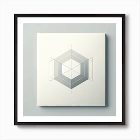 Geometric Geometry Canvas Print Art Print