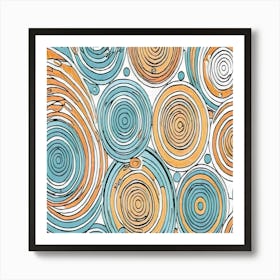 Abstract Swirls Art Print