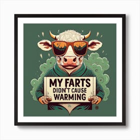 Cow Farts Art Print
