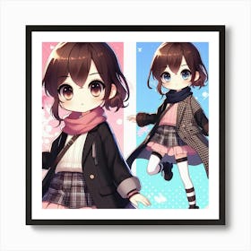 Anime Girl 4 Art Print