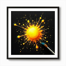 Splatter Painting 3 Art Print