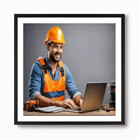 Construction Worker Art Print