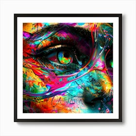 Psychedelic Eye - Belle View Art Print