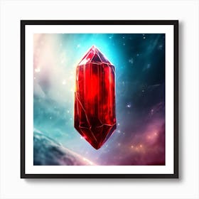 Red Gem Art Print