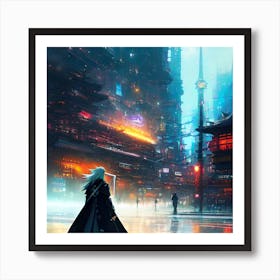 Cyberpunk City Art Print