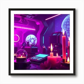 Futuristic Room Art Print