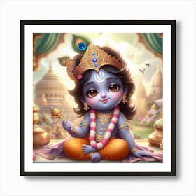 Lord Krishna 4 Art Print