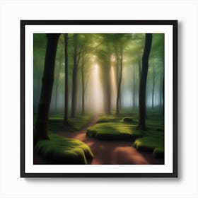 Mystical Forest Retreat 33 Art Print