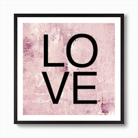 I Love You Square Art Print