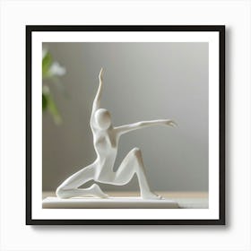 Yogi Statue Art Print