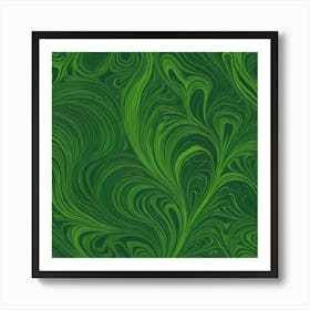 Green Marble Texture 1 Art Print