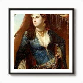 Woman In A Dress Art Print