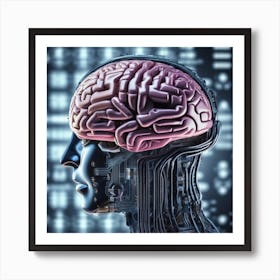 Brain Of A Robot 16 Art Print