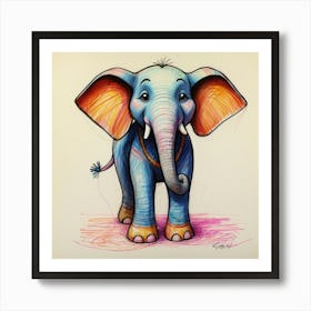 Little Elephant 6 Art Print