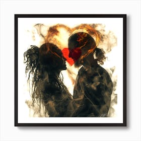 Loved 3D - Love In The Air Art Print