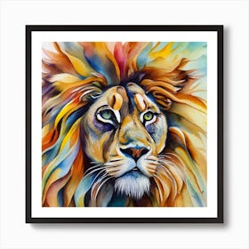 Lion Painting Art Print