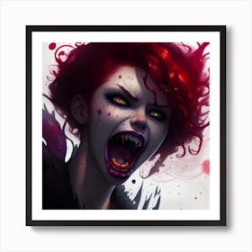 Demon Girl Art Print