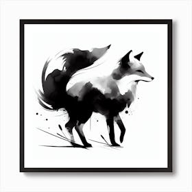 Fox Painting 1 Art Print