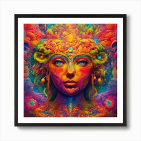 Distorted Psychedelic And Trippy Motivation (1) Art Print