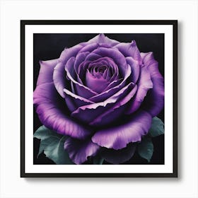 Purple Rose Art Print