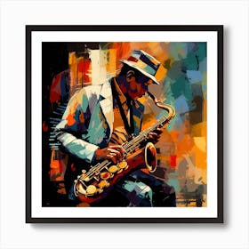 Jazz Musician 37 Art Print