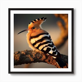 Hoopoe On The Tree Art Print