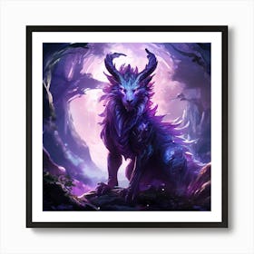 A Mythical Creature In A Fantasy Realm ART PRINT Art Print