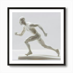 Running Man 4 Art Print