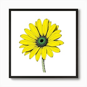 Yellow Daisy 5 Art Print