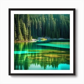 Lake In The Mountains 43 Art Print