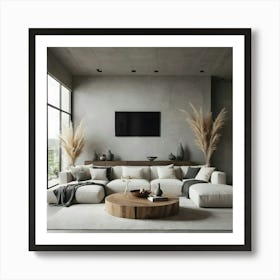 Modern Living Room 136 Art Print