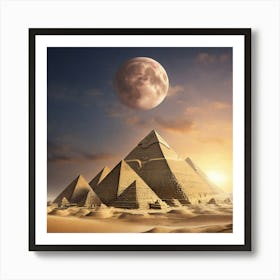 Pyramids Of Giza Art Print