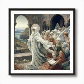 Jesus And His Disciples Art Print