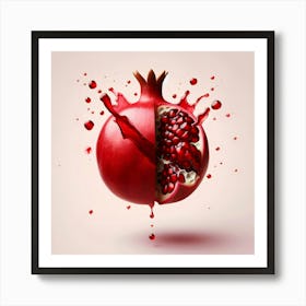 Pomegranate Splash 2 Art Print