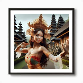 Indonesian Dancer Art Print