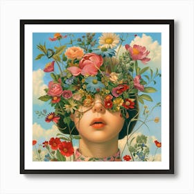 'Flower Head' Art Print