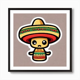 Mexican Skull 10 Art Print