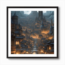 Fantasy City Art Print