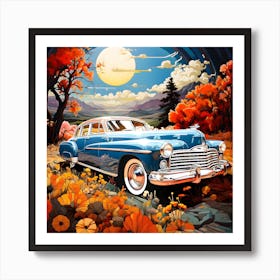 Classic Car in the Country Art Print