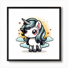 Cute Unicorn 776 Art Print