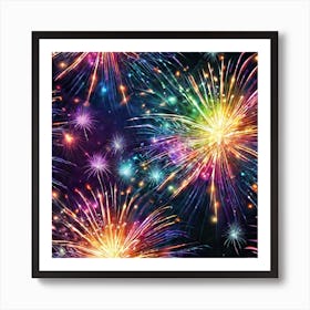 Fireworks In The Sky 17 Art Print