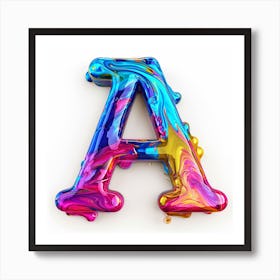 Colorful Letter A 2 Art Print