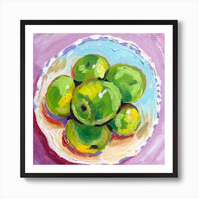 Apples Square Art Print