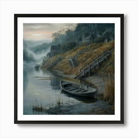 Boat On The Water Art Print